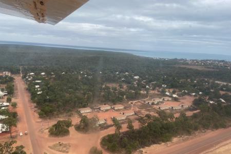 Aerial view of Elcho Island