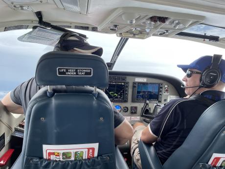 VH-MFD was ferried to Gove Airport by MAF pilots Tim Vallance-Webb and Joe Knighton.