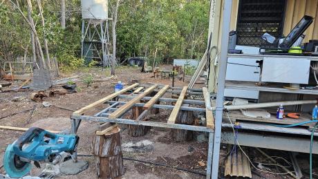 House construction site